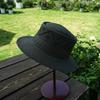 Japanese Retro Black Handmade Hollow Woven Wide-Brimmed Flat-Top Top Top Hat For Men And Women Summer Vacation Sunshade Sunscreen Straw Hat