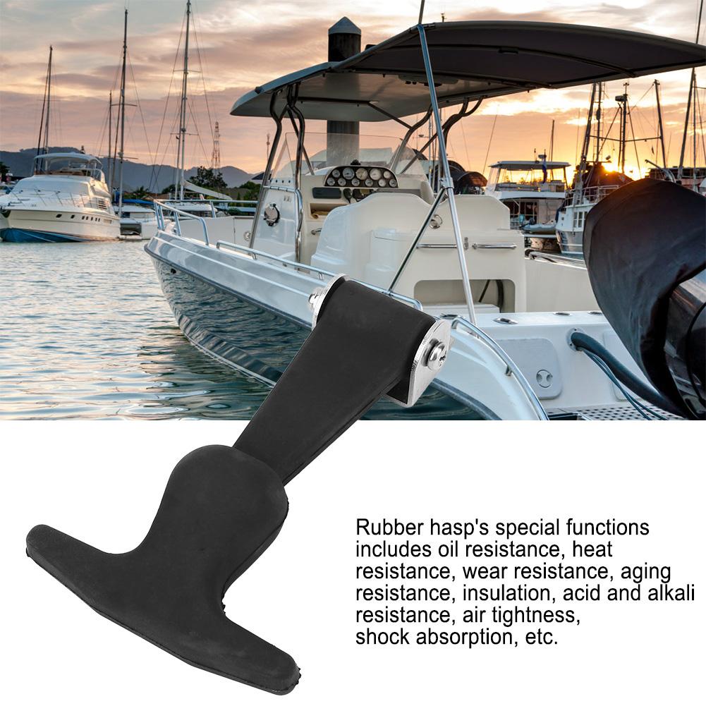 Rubber Hasp Damping Buckle Hardware Fasteners Insulation Heat Resistance Air Tightness Black