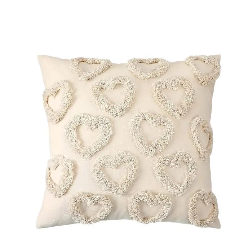 Valentinstag Liebe Kissenbezug Getuftete Schlingen Samt Sofakissen Rückenkissen Wohnzimmer Schlafzimmer Hohlform Kissenbezug