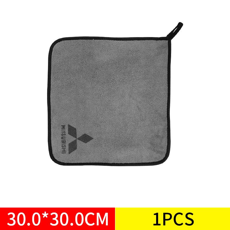 

Car Wash Microfiber Towel Auto Emblem Cleaning Drying Rag For Mitsubishi Lancer Asx Outlander 3 L200 Pajero Cloth Auto Accessory