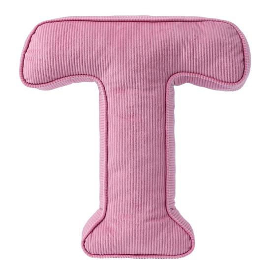 Pink Corduroy Letter Pillow A To Z English Alphabet Throw Pillow Decorative Capital Alphabet Shaped Hugging Cushion Sofa Bedroom Living Room Decor