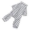 Striped Dog Pajamas Fashionable Cute Summer Thin 4 Legged High Collar Dog Jumpsuit for Indoor Outdoor