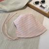 Striped large brim wrap-around fisherman's hat children summer UV protection fashion sunshade versatile thin sunscreen hat