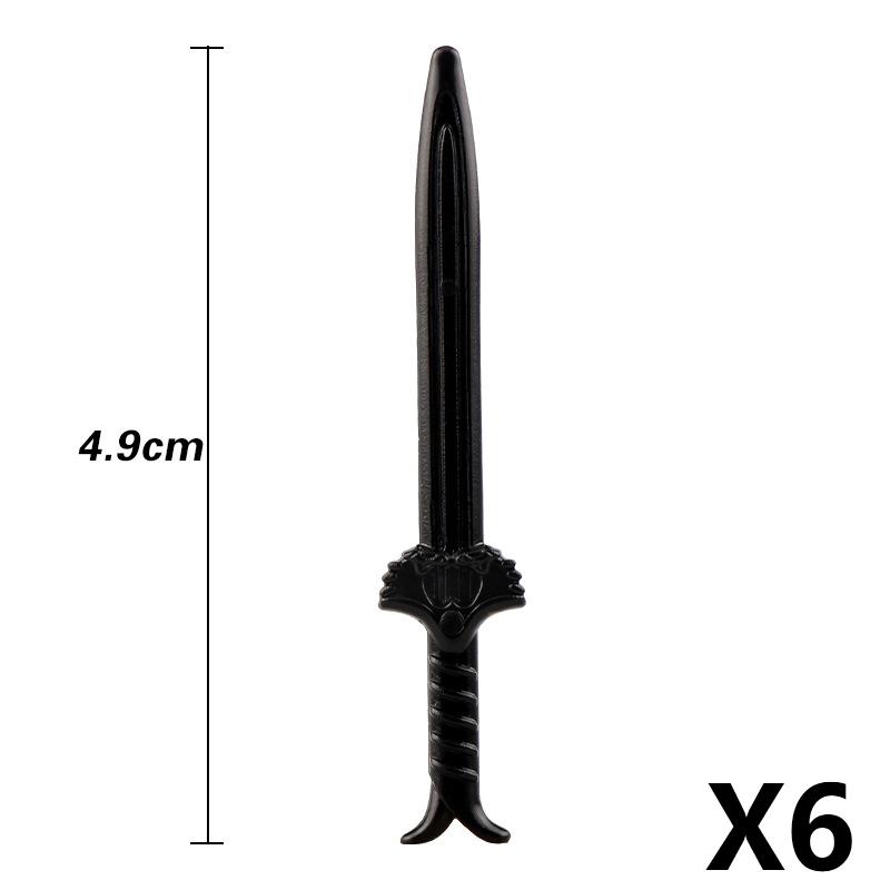 MOC Medieval Building Block Soldier Figure Weapon Accessories Battle Axe Bow Arrow Sword Sheath Shield Assembly Puzzle Brick Toy