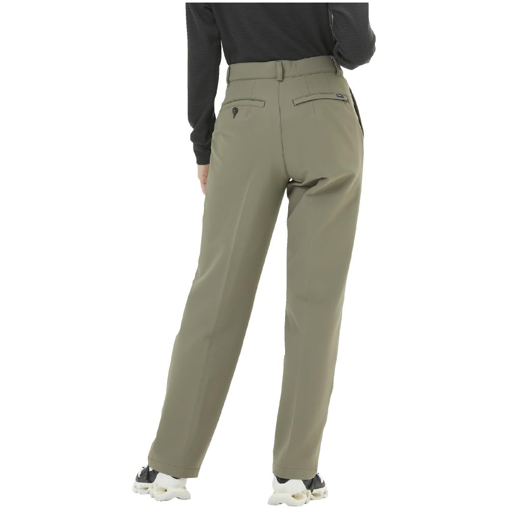 Mizuno Breath Thermo Outdoor Tea Leaf Women's Non-Stress Pants, Heat-Generating Material,