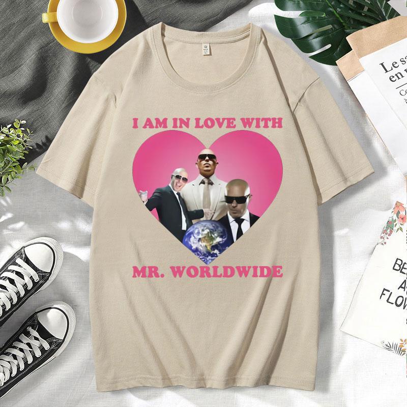Divertenti Mr Pitbull in Tutto il Mondo C'ero Ci Sono Stato Grafica Magliette Abbigliamento Uomo Moda Estate Vintage Harajuku T-shirt Maschio