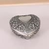 Metal Heart Shape Jewelry Box Ideal For Dresser Top Soft Lined Interior Scratch Prevention Effortless Closure