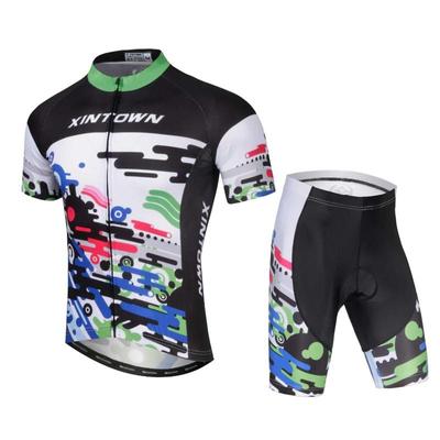 Letnia jazda na rowerze z krótkim rękawem Zestaw odzieży rowerowej Męskie koszulki sportowe Garnitury Ubrania rowerowe Garnitur Wyścig Odzież rowerowa Rajstopy