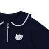 French Cat Navy Zip Cat Sweatshirt Q51dat230n5