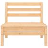 VidaXL Bois de Pin Massif Canapé Central de Jardin Canapé Central de Patio Meuble de Terrasse Canapé de Jardin Extérieur 806572