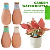 Automatic Watering Flower Pot Ceramic Custom Red Clay Pot Bowling Irrigation Seepage Colored Pot Water Red 4 Pack Storage C V7M5