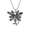 Hell Death Scythe Necklace Pendant Gothic Mysterious Devil Necklace Men\'s Personality Punk Retro Halloween Trend Jewelry