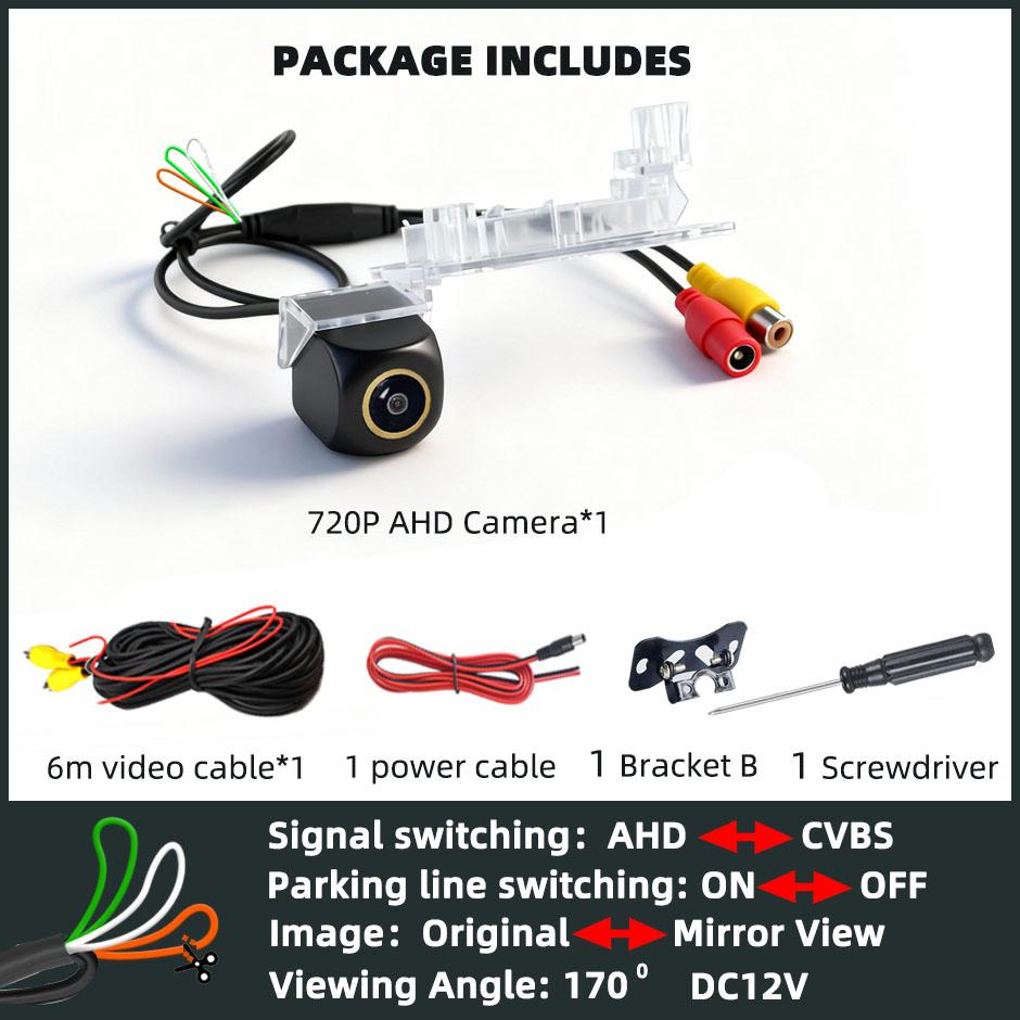 

Backup Camera Rear View Reverse Cam 170° AHD1080P/720P Parking Safety Fits Skoda Kodiaq Superb for VW New Passat