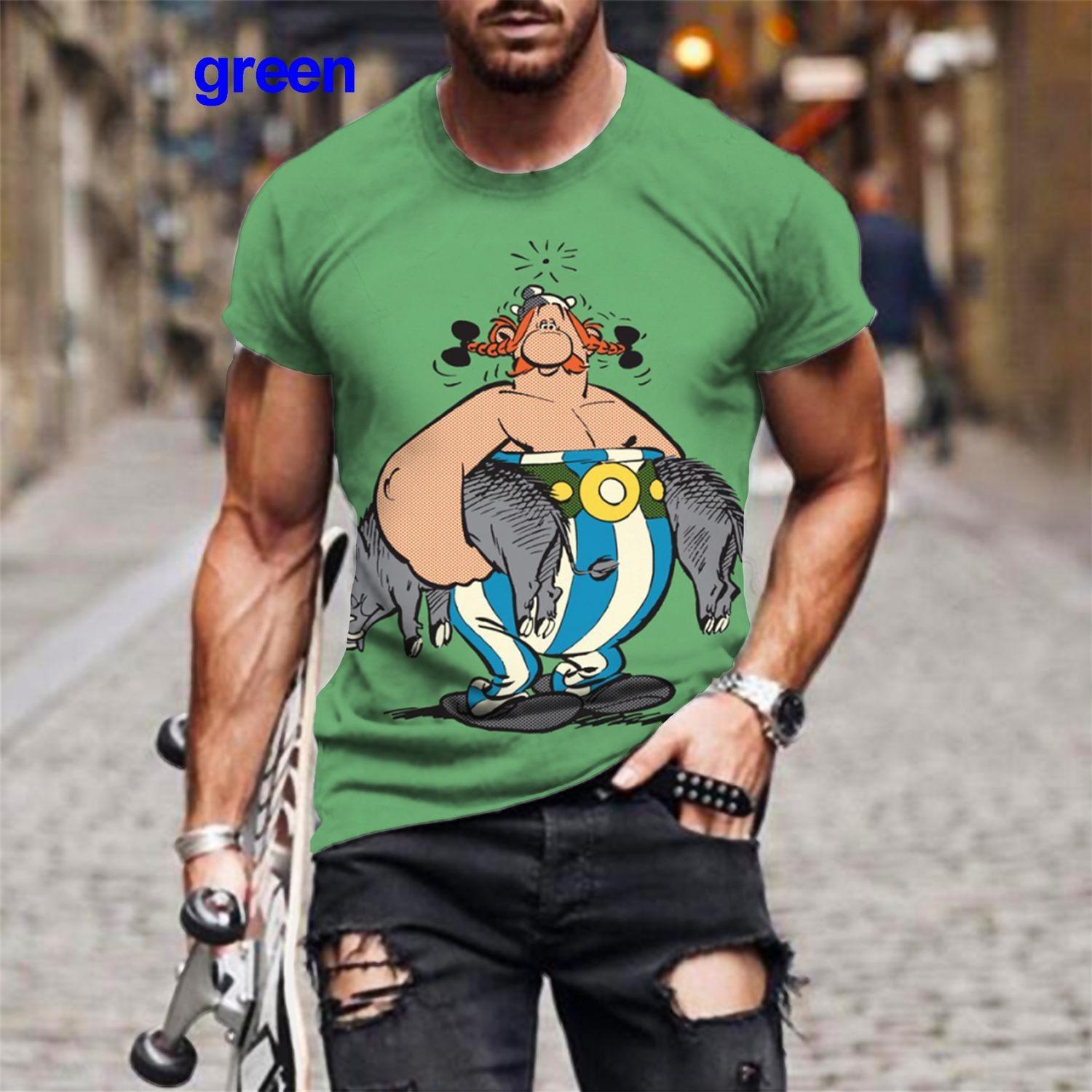 

Летняя футболка с 3D принтом и мультяшным рисунком, модная мужская/женская повседневная футболка с коротким рукавом, большие размеры 100-6XL M