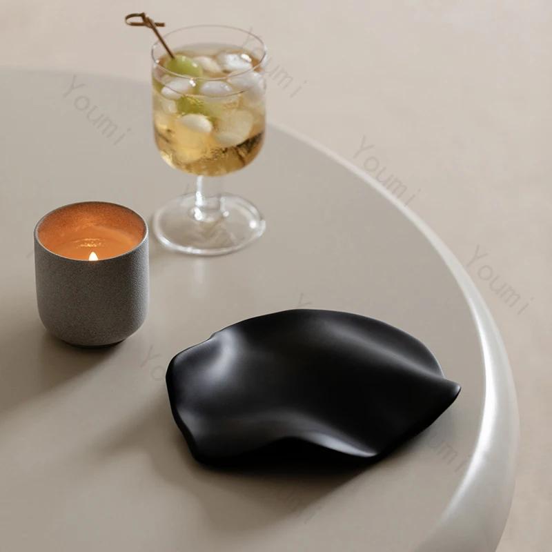 Creative Irregular Jewelry Tray Nordic Furniture Decor Wave Resin Serving Tray High End Desktop Organizer Trays Decorative