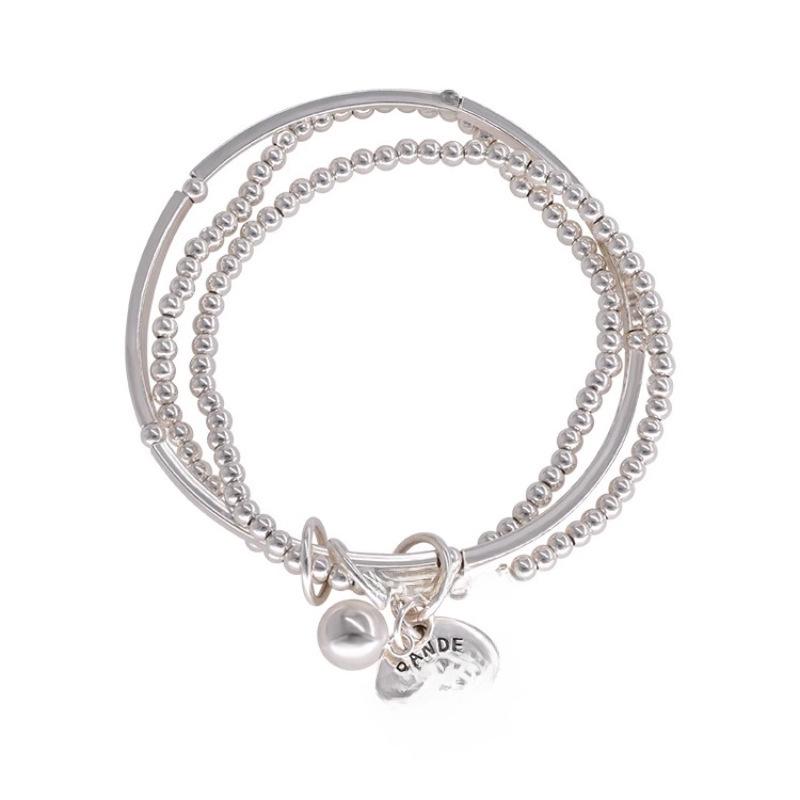 Koreanisches dreilagiges rundes Anhängerarmband: Eleganter, modischer und luxuriöser Damenschmuck