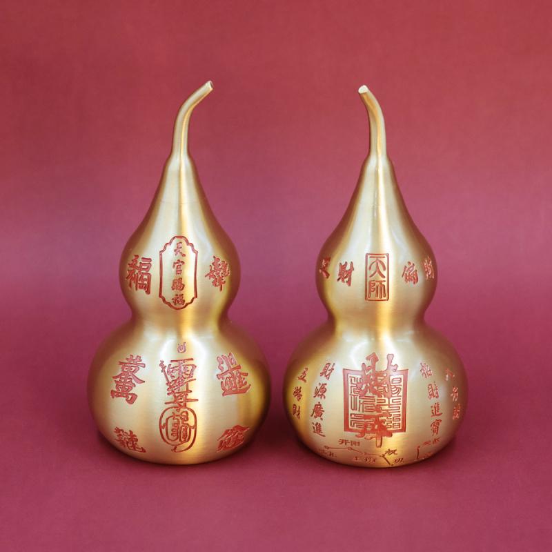 Brass Directions Wealth Daily Increase Gold Desktop Ornament Eight Trigrams Fortune Copper Gourd Craft Wholes