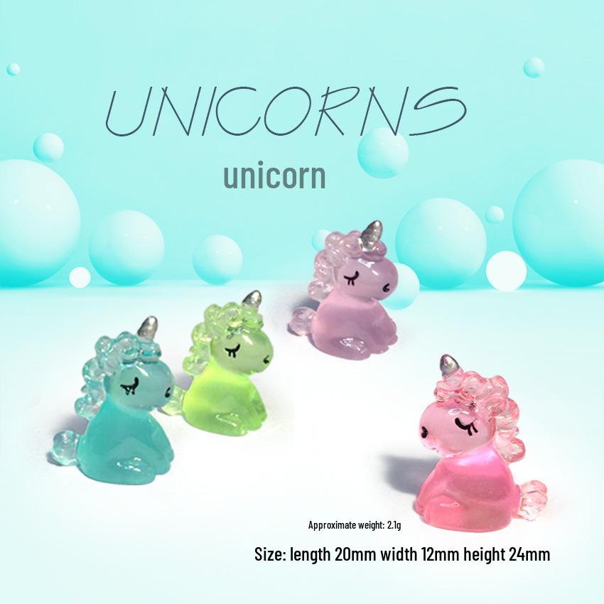 New 3D Luminous Unicorn Ornament for Cars and Indoor Décor