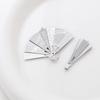 Mini faltbarer Ventilator Kupferblech Anhänger Klassischer aufklappbarer Phönix Ventilator Charms für DIY Ohrringe Anhänger Schmuckherstellung Zubehör