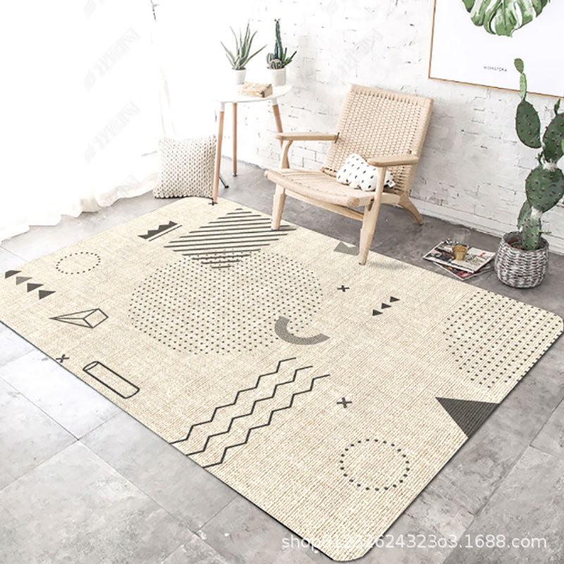 Severský lehký luxusní kreslený koberec do obývacího pokoje, ložnice nebo pracovny