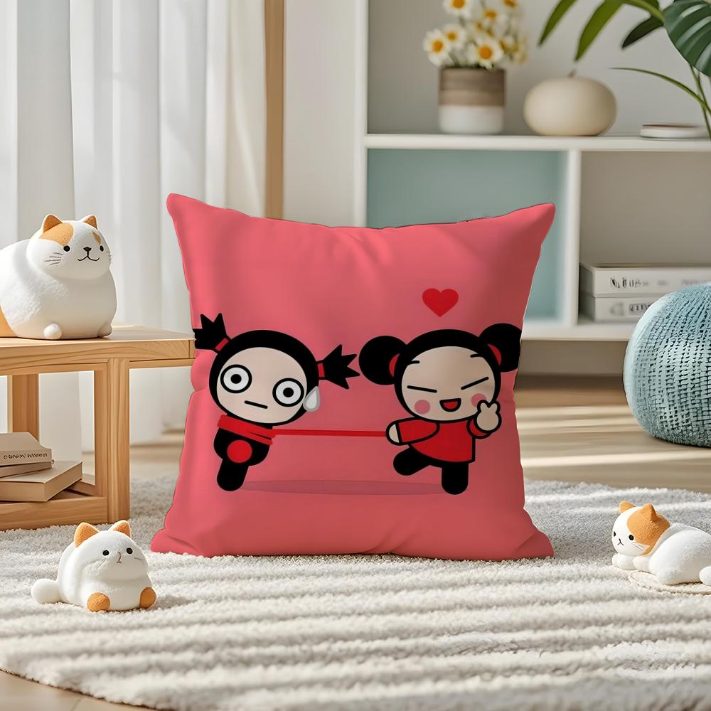 European PPuccas Pillow Case Silky elegant Comfort Sofa Bed Invisible zipper