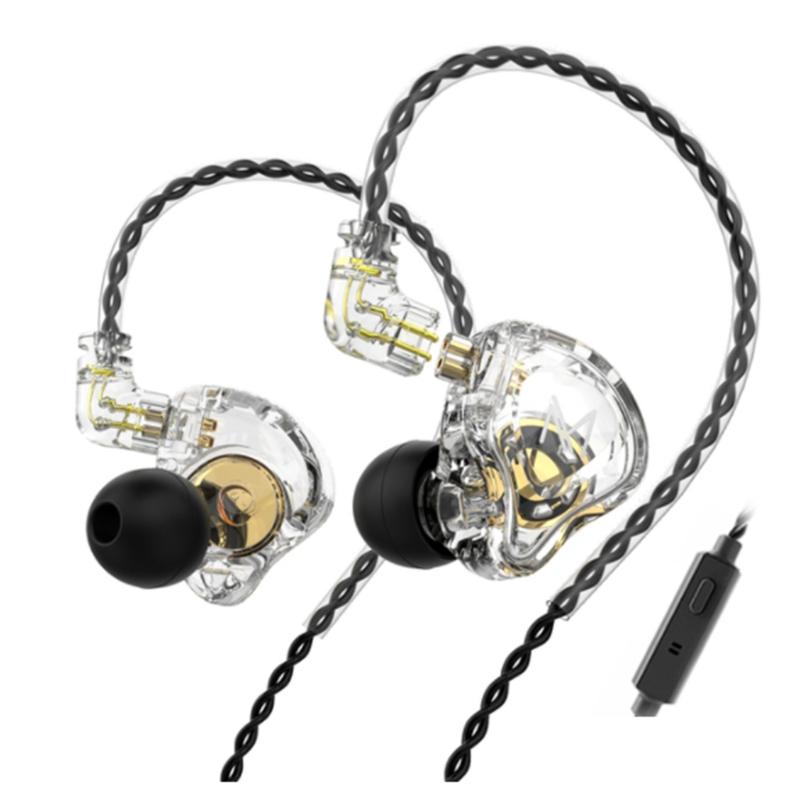 Hybrid Wired Earphone High-quality Line Sturdy Wires Comfort to Wear Dynamic Units In-Ear Headphone 106dB/mW Sensitivity