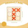 2 in 1 Wooden Geoboard and TAC Toe Game Board Educational Toy Fun Family Games for Table