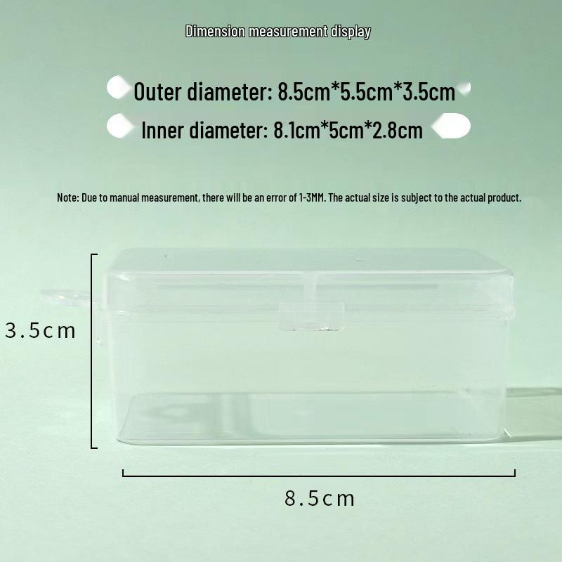 Compact Makeup Powder Puff Storage: Round & Square Plastic Boxes