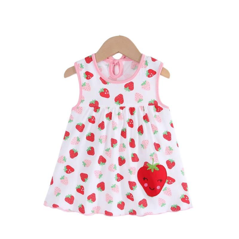 Summer Baby Dress Beautiful Fashion Girls Infant Princess Dresses A-Line Cotton Children Soft Clothes Kids Clothing Dress