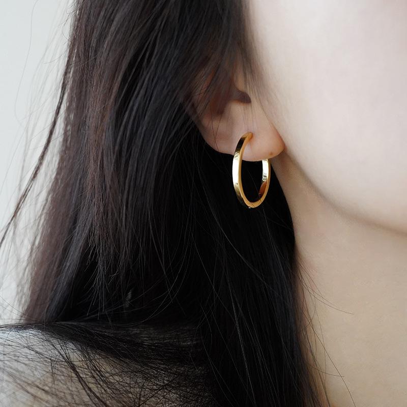 2023 Trendy French-Style Simple Hoop Earrings for Women – Minimalist Design