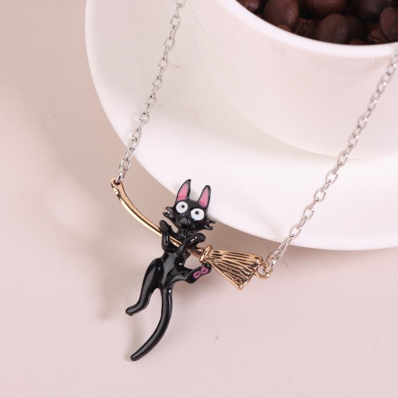 

Очаровательный брелок с черным котом - Милый пластиковый женский аксессуар, Подходит для сумок и ключей, Кошачьи аксессуары