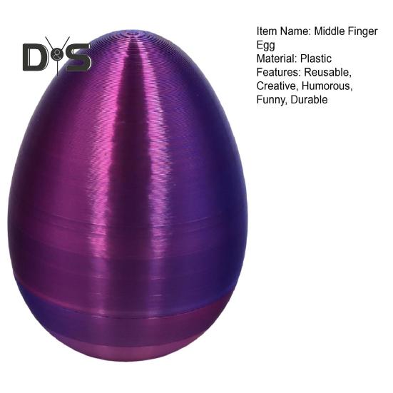 Velikonoční vajíčko s prostředníčkem, 3D tisk, velikonoční překvapení, velikonoční košík, nezbytné kreativní žertovné dárky pro dospělé