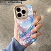Phone Case: 2D Flat Lambskin Suitable for iPhone 18 17 16 15 14 13 Pro Protective Case, Heart Wave, Christmas and Halloween Gift