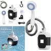 High Power Portable Camping Shower Shower Pump with Camping Light Outdoor Shower Set Rechargeable Waterproof