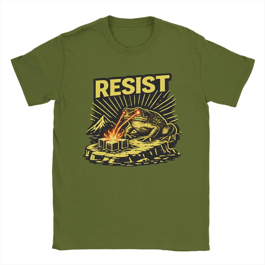 Unisex TShirts Rebel Minneapolis frog ICE Protest Vintage Cotton Tee Shirt Short Sleeve  T Shirt Round Collar Tops Gift Idea