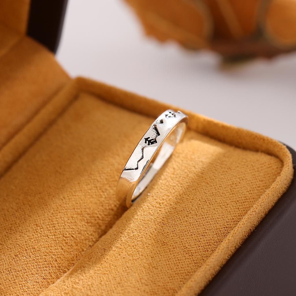 New Simple Personality Sweet Retro Christmas Tree 925 Sterling Silver Jewelry Wave Exquisite Opening Rings  R119