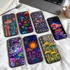 Trippy Psychedelic Mushrooms Phone Case For Samsung Galaxy A73,A72,A71,A70,A53,A52,A51,Others Soft Black Shell