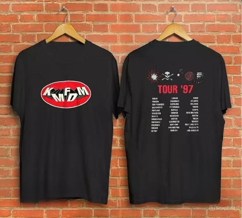 KMFDM 1997 Symbols Tour Concert T-shirt Unisex 2 SIDE Gift For Fans XXXL