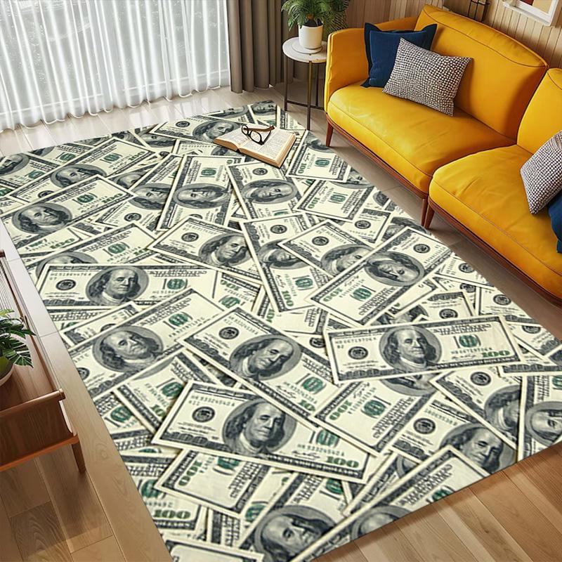 Money Power Living Room Nonslip Area Rug Soft Carpet For Bedroom Game Playroom Sofa Office Home Decor Doormat Christmas Gift C9261678