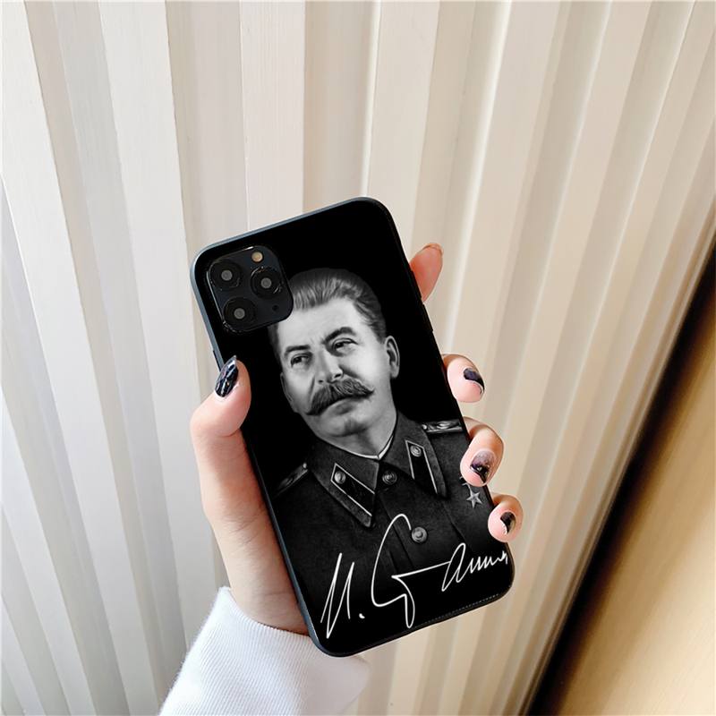 

Stalin Soviet Luxury Soft Phone Case for iphone 13 11pro 12pro MAX 8 7 6 6S Plus X XS MAX 5 5S SE XR Fundas Capa iphone 13pro