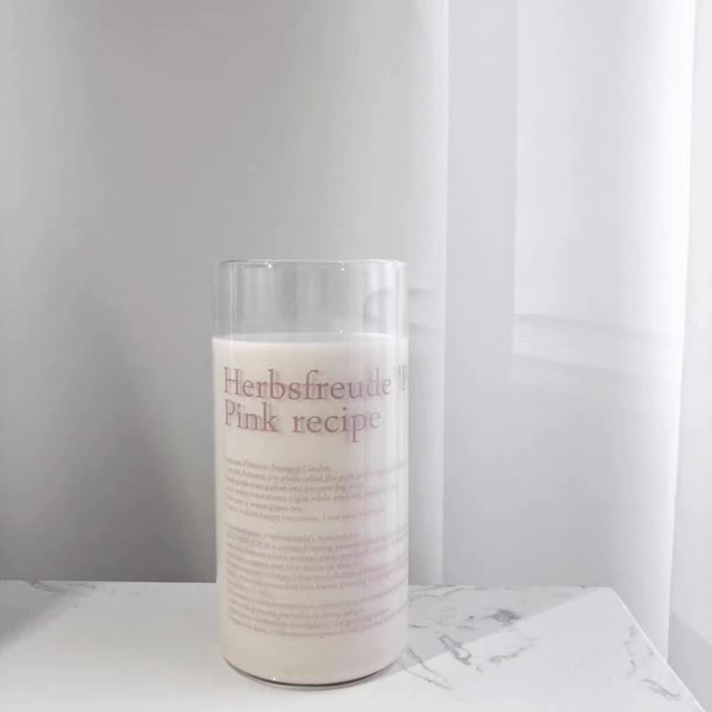 

Стеклянный стакан в корейском стиле, стеклянная кружка с английской буквой, термостойкая бутылка для воды розовый