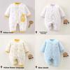 Baby Winter Cotton Romper With Thickened Fabric For Newborns And Infants