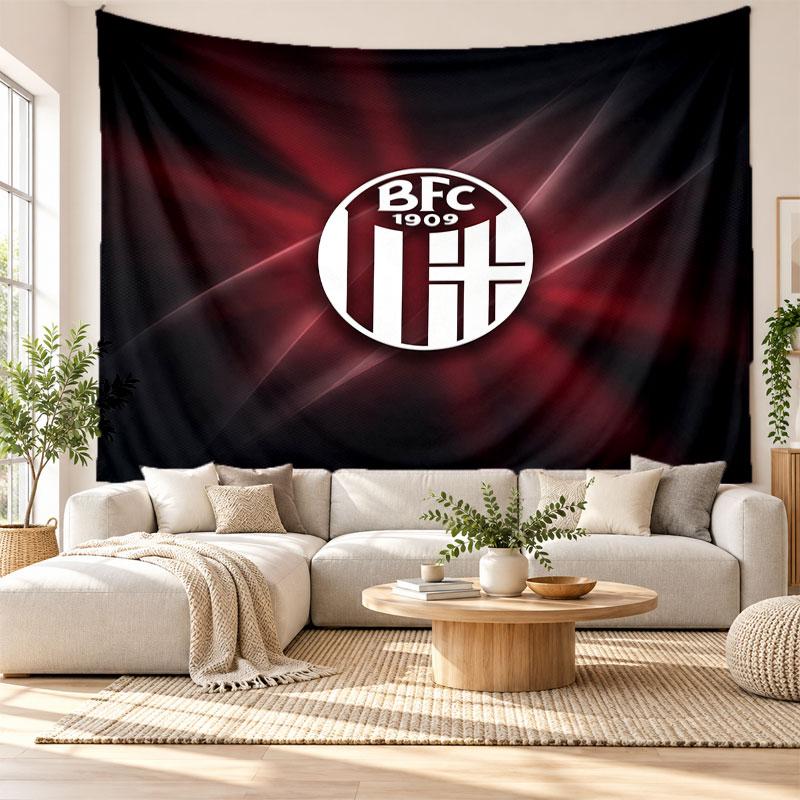 Bologna FC Wall Tapestry, Soft Fabric Wall Hanging, Decorative Backdrop For Bedroom Home Wall Art