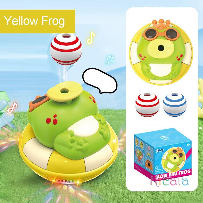 Electric Floating Ball for Kids Elephant Frog Blow Ball Auto Obstacle Avoidance Interactive Musical Toy with LED Light Gifts