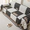 Neuer Sofabezug Bezug Beidseitig verwendbares Sofa-Handtuch Alle Jahreszeiten Universell Chenille Plaid Sofa-Decke