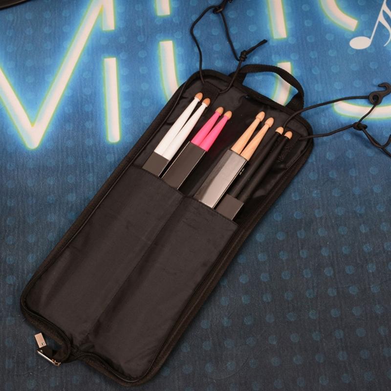 Oxford-Gewebe Drumstick-Tasche mit gepolstertem Innenraum für Perkussionssticks und Schlägel Mehrzweck-Perkussionszubehör-Tasche