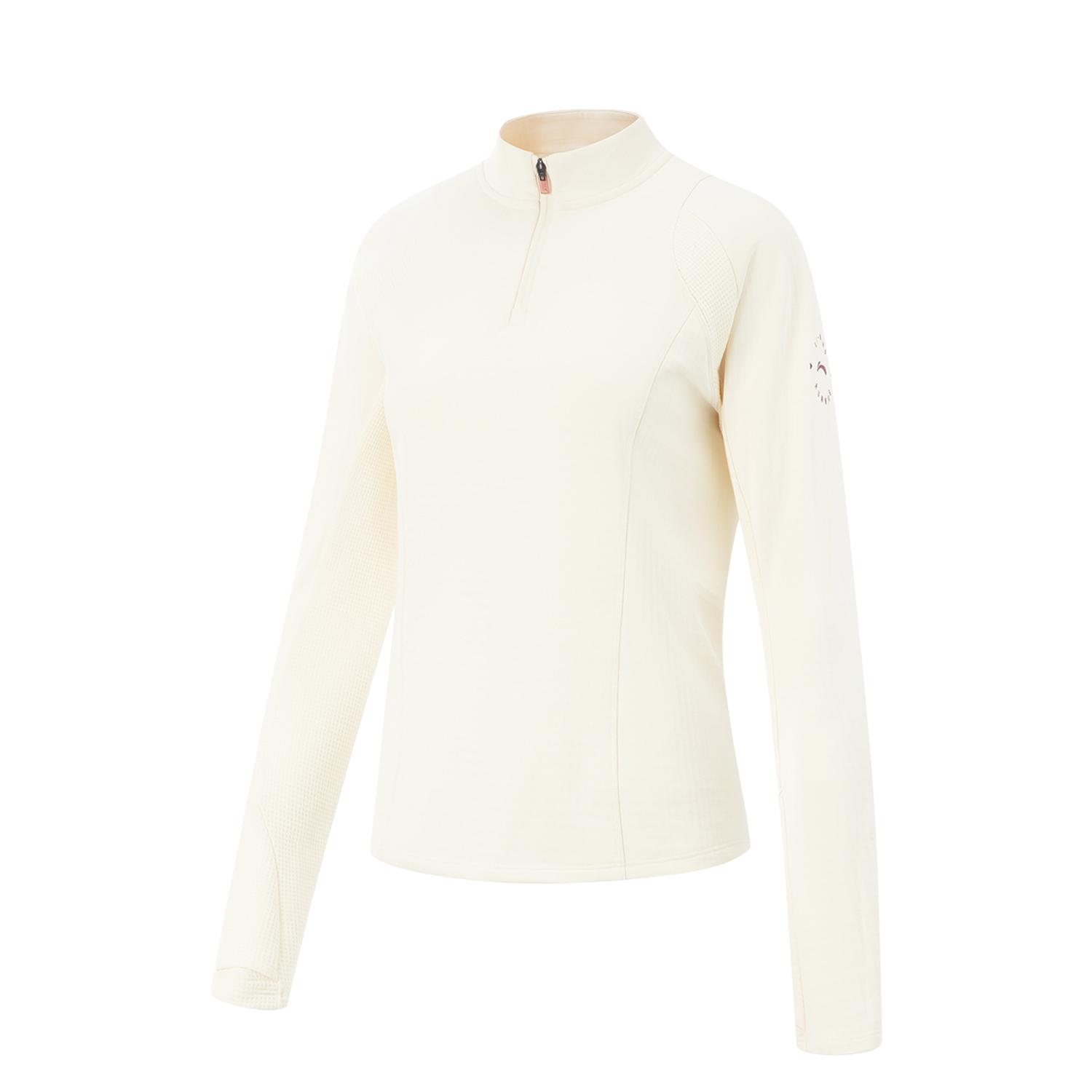 

Li-Ning Антибактериальная футболка с логотипом и воротником-стойкой Женские топы ATLV226-2 S