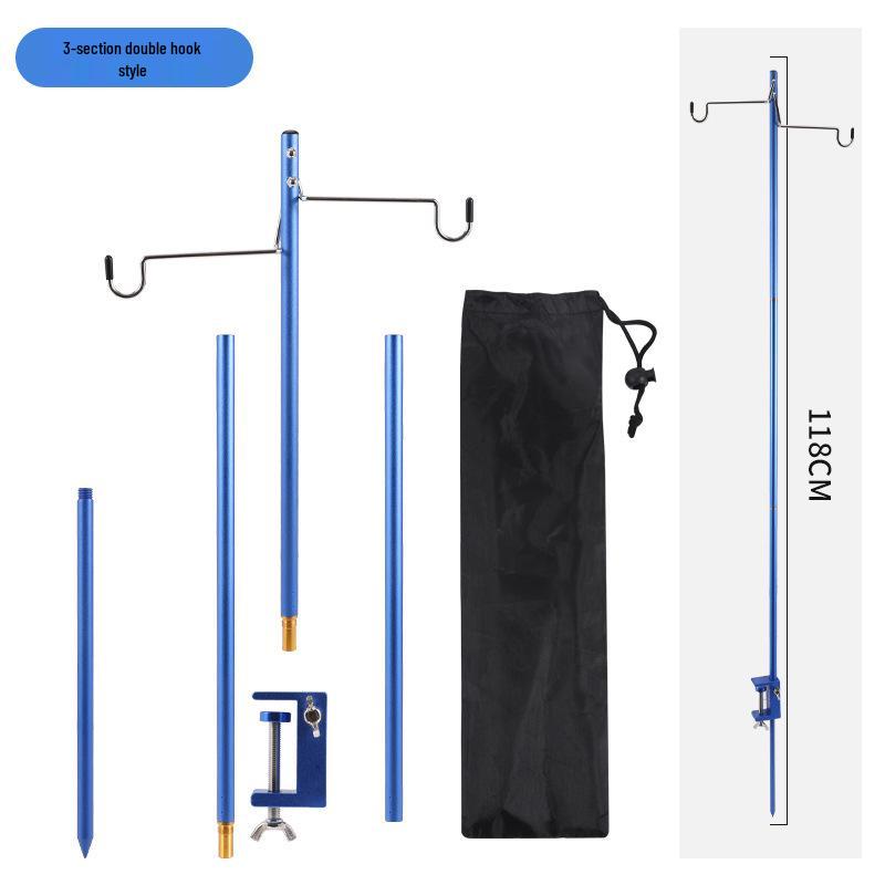 Ultralight Aluminum Folding Camping Light Pole Stand