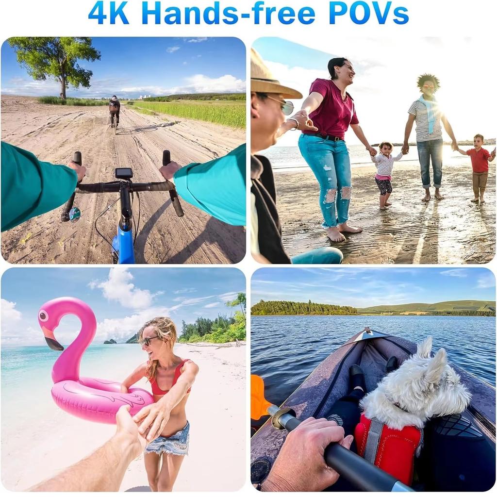 H88 Pro 4K Action Camera FHD With Long Battery Life Video 30M Waterproof WiFi Thumb Camera Sport Action Camerahelmet Motorcycles Cam