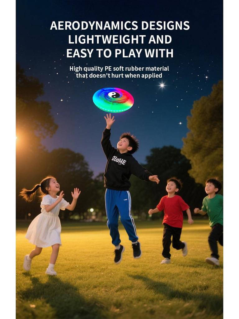 Luminous 60-LED Flashing Flying Disc for Outdoor Sports & Professional Competition.